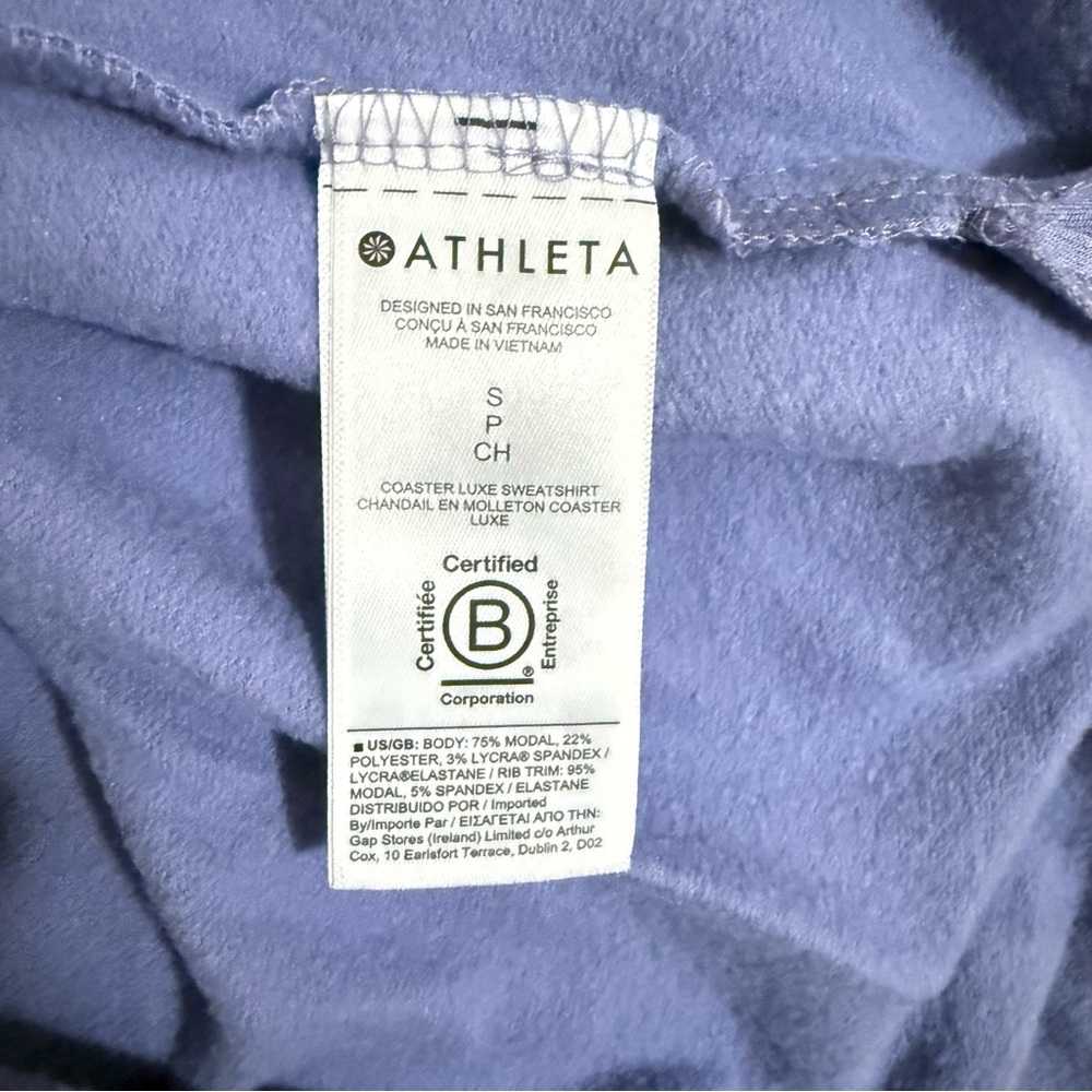 Athleta Women's Lavender Sweatshirt - Picture 6 of 6